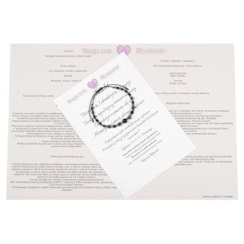 Bransoletka czarny TURMALIN LABRADORYT HEMATYT ochrona inspiracja